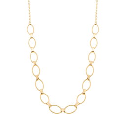 Choker com Navetes Vazados banhada a Ouro 18k