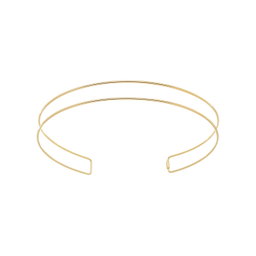 Choker Aro Dois Fios banhada a Ouro 18k