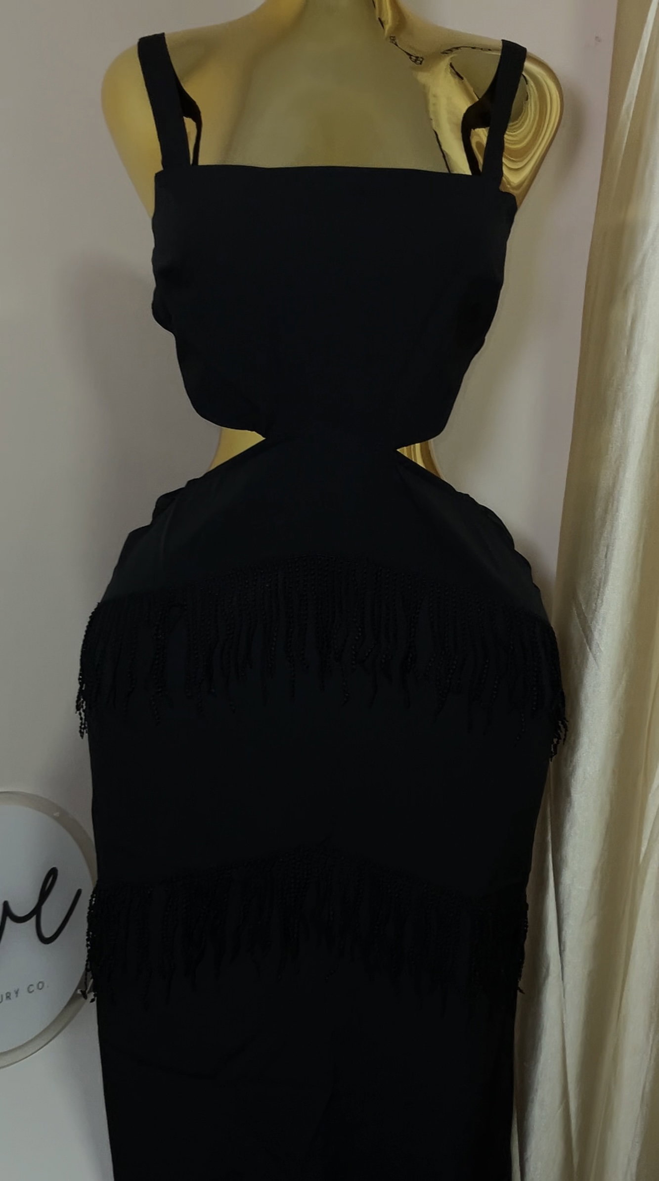 Fringe cut-out Dress_1
