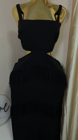 Fringe cut-out Dress