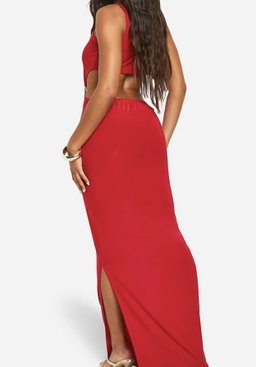 Beaded Cut-out Dress