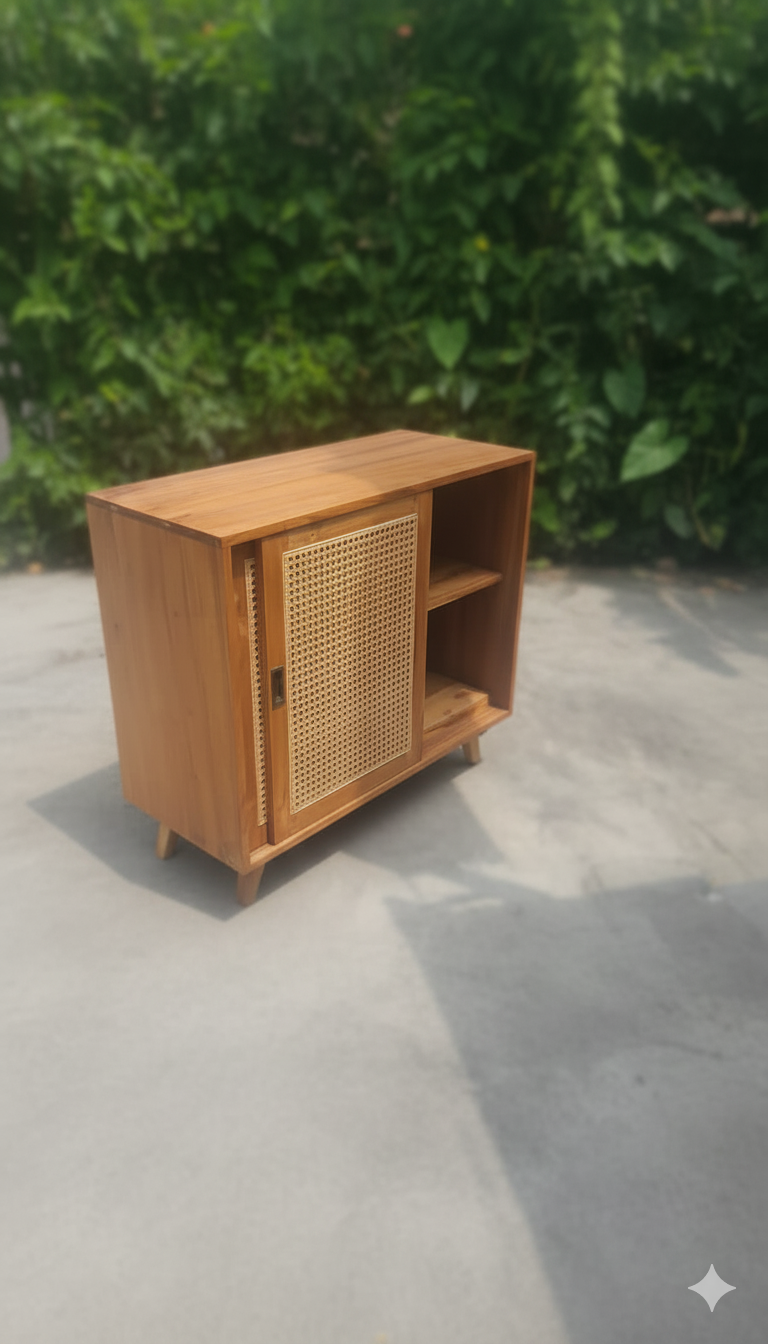 Wood Cabinet 2 doors