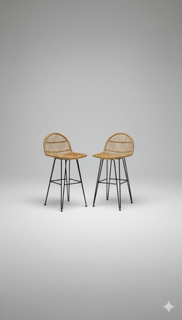Rattan Stool Synthetic