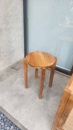 Wood Side Table