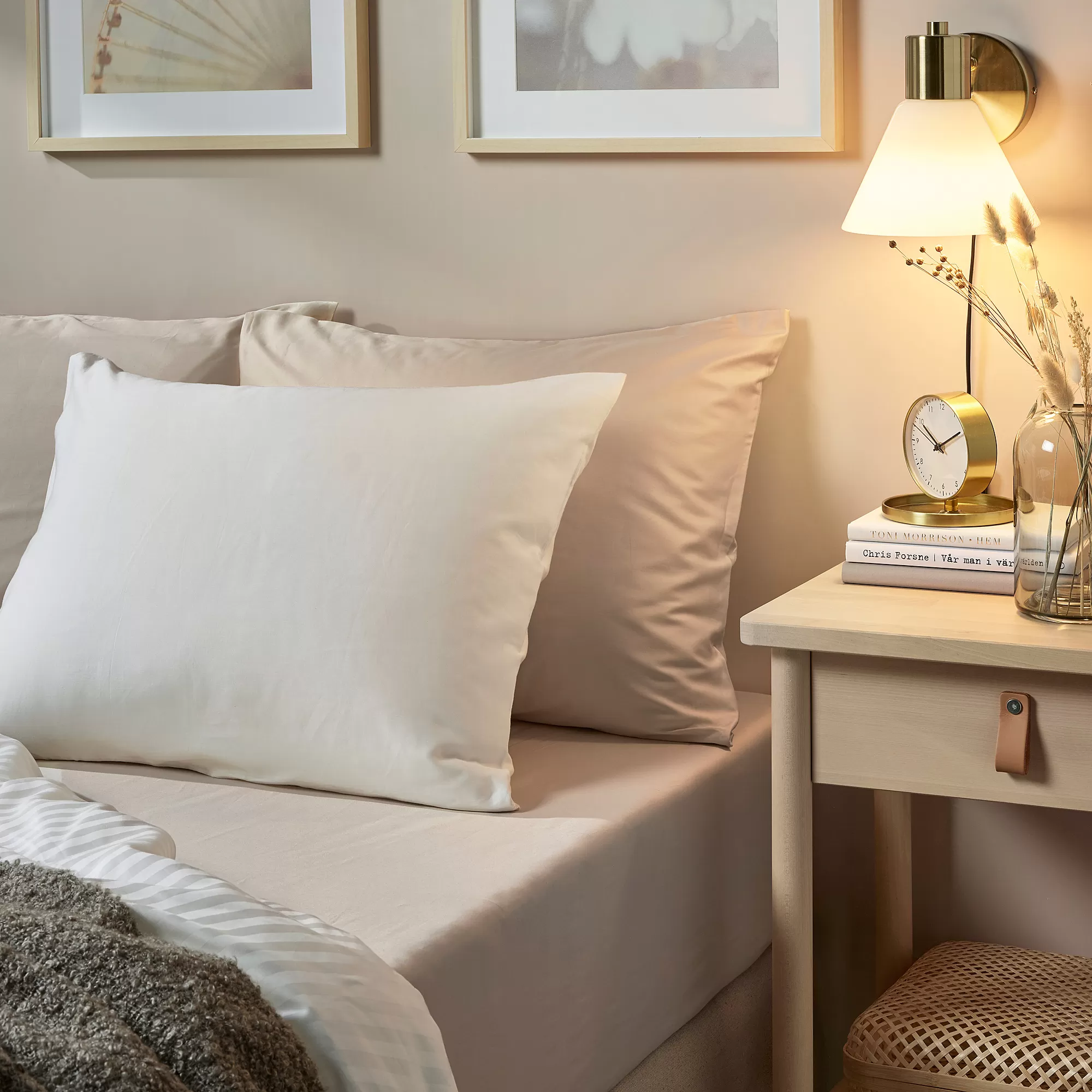 Pillowcase, light beige, 50x80 cm NATTJASMIN_3