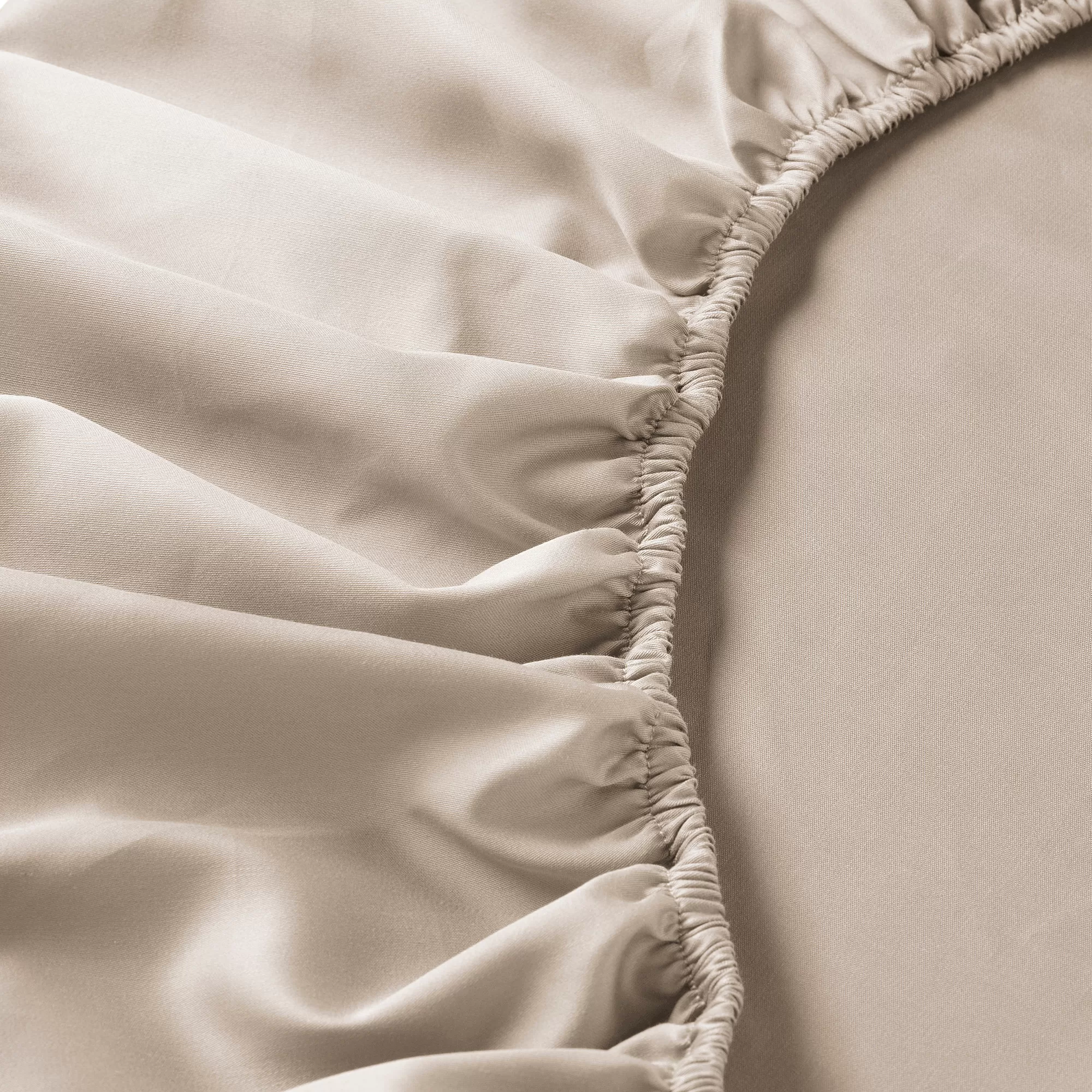 Fitted Bedsheet light beige IKEA NATTJASMIN 180x200 cm_4