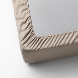 Fitted Bedsheet light beige IKEA NATTJASMIN 180x200 cm