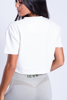 Icon Crop T-Shirt (white)