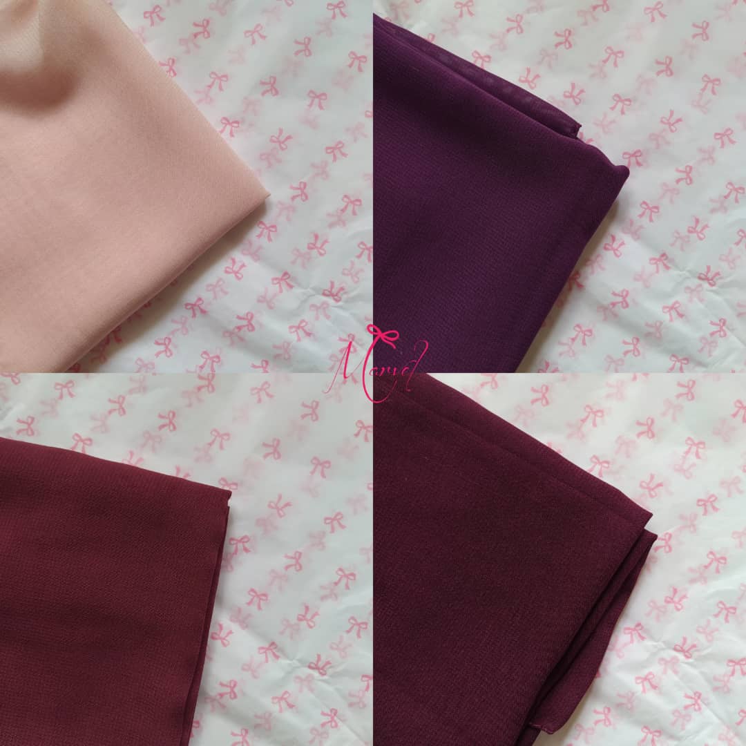 طرحة مدمجة مع بندانه (ملون) _2