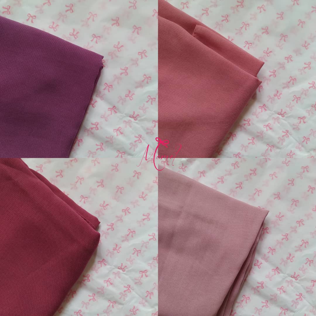 طرحة مدمجة مع بندانه (ملون) _4