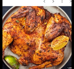 Poulet braisé 