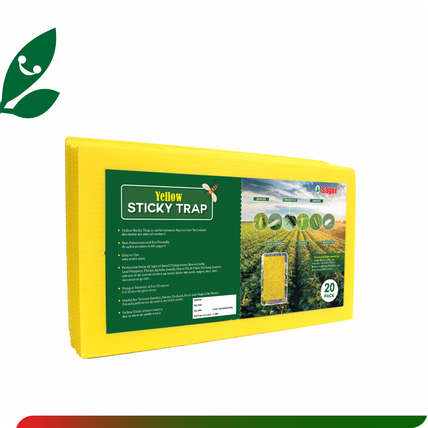 Sagar Yellow Sticky Trap (20PCS)_0