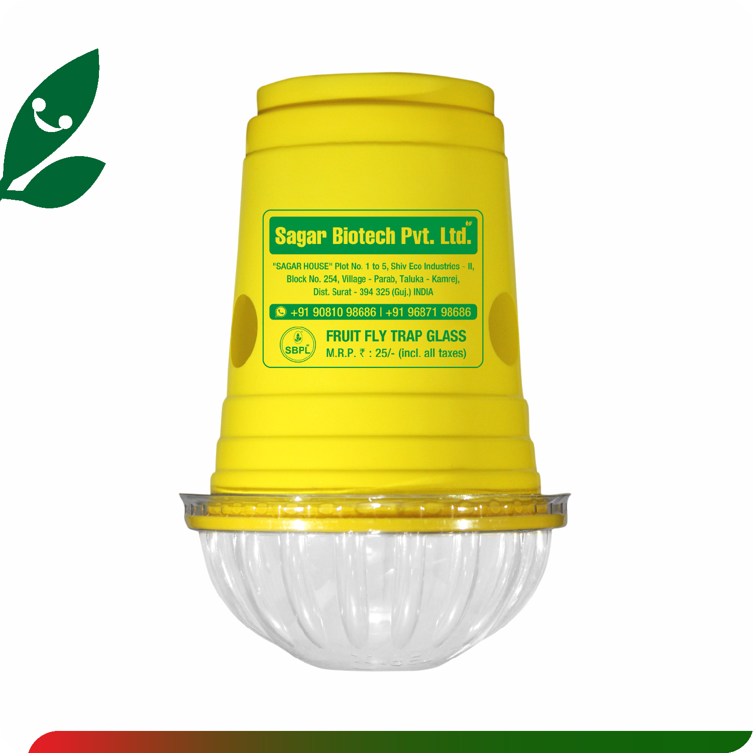 Sagar Fruitfly Trap Glass (25PCS)_0