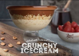 Crunchy ice cream 