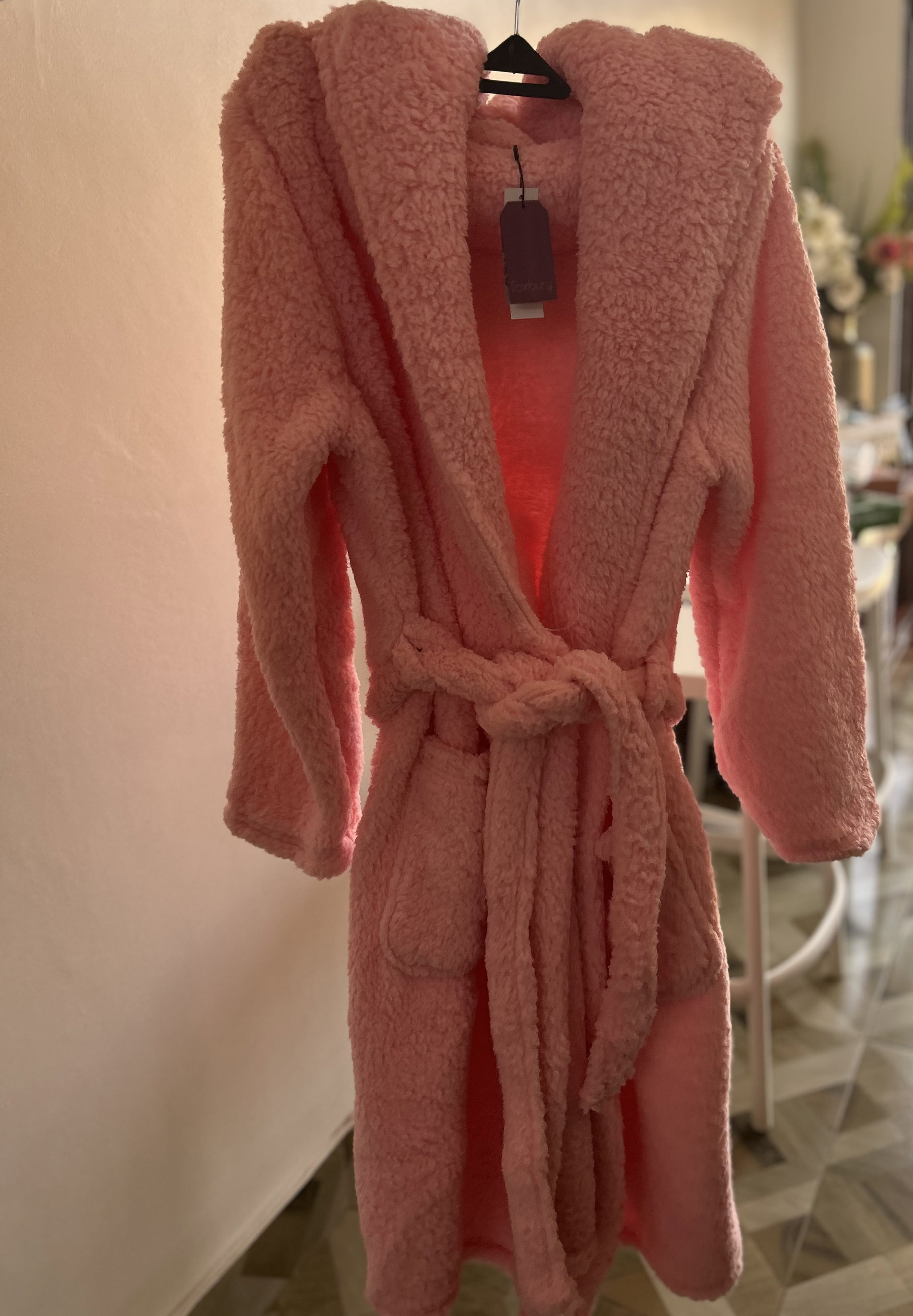 Shepa  knee length Hooded Robe _2