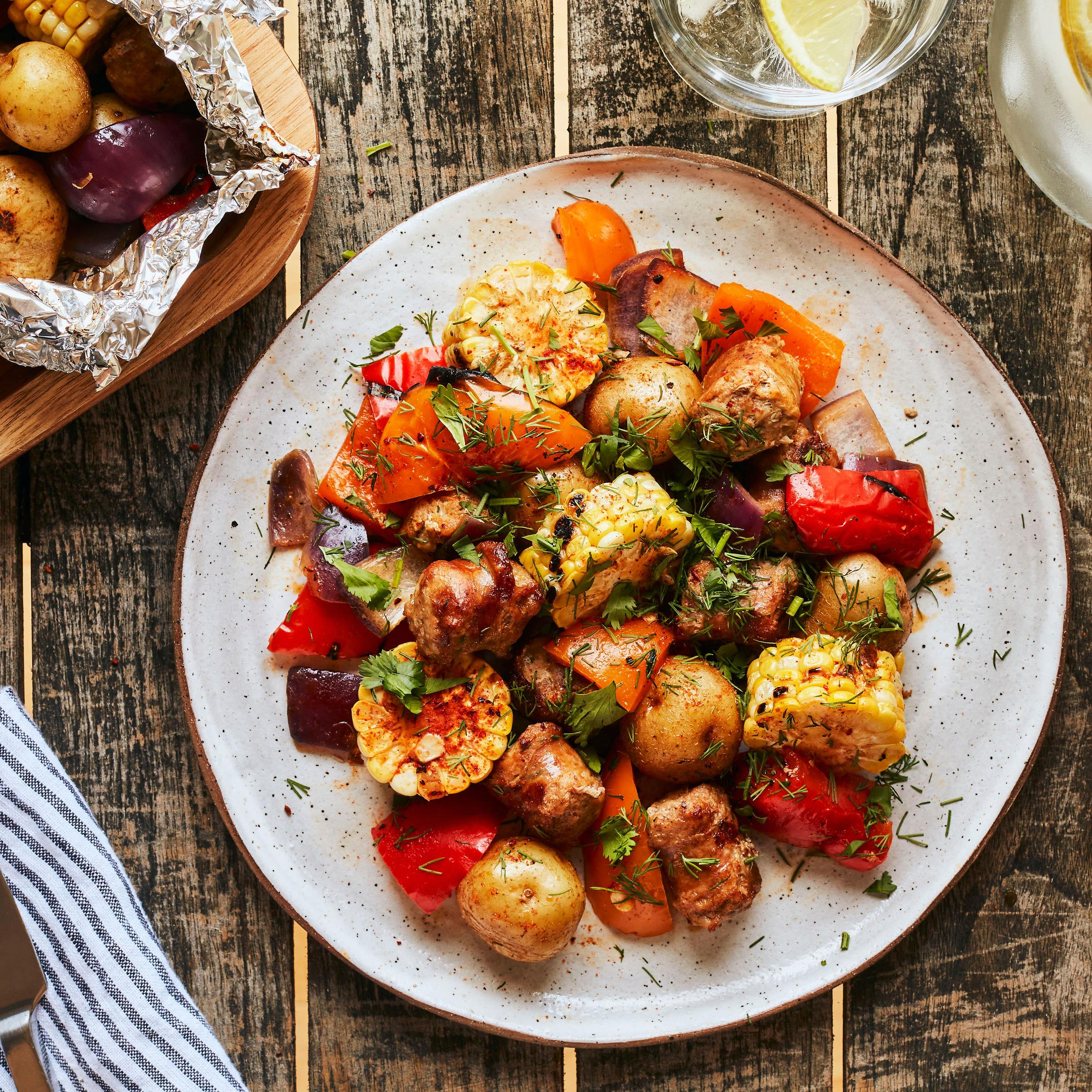 Saucisse aux légumes