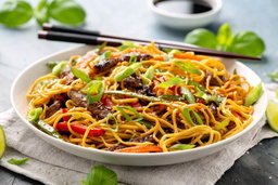 Spaghetti sautés aux légumes