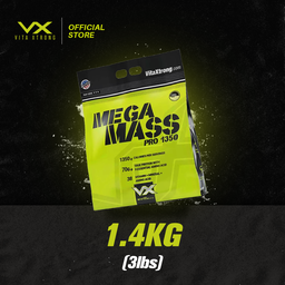 VITAXTRONG™ Mega Mass Pro 1350 (3lbs/ 1.4kg) | 70g Protein • 1350 kcal High Calorie Mass Gainer • Muscle & Weight Gain • Bulking [VX]