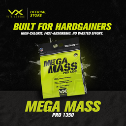 VITAXTRONG™ Mega Mass Pro 1350 (3lbs/ 1.4kg) | 70g Protein • 1350 kcal High Calorie Mass Gainer • Muscle & Weight Gain • Bulking [VX]