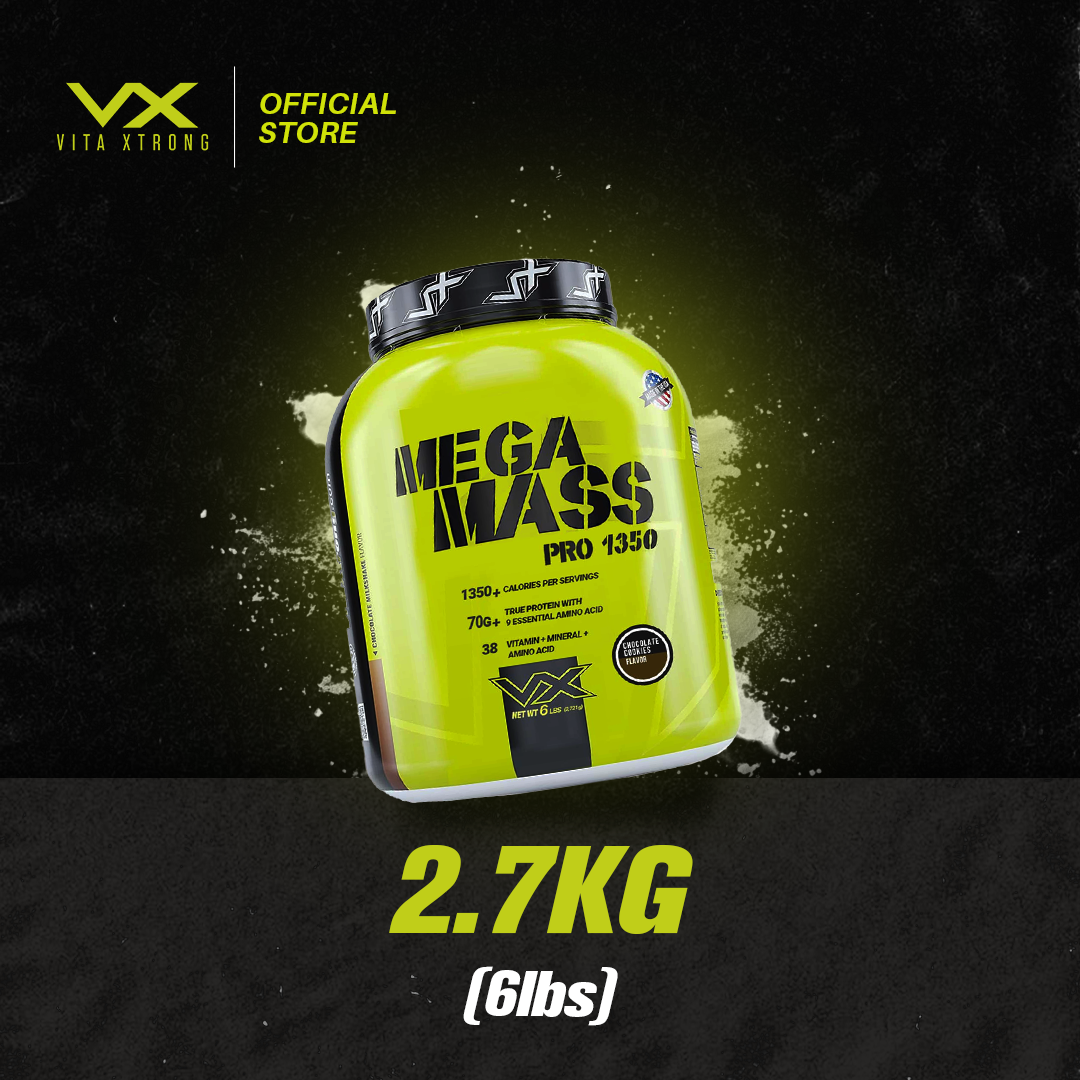 VITAXTRONG™ Mega Mass Pro 1350 | 70g Protein (6lbs/ 2.7kg) • 1350 kcal High Calorie Mass Gainer • Muscle & Weight Gain • Bulking [VX]_3