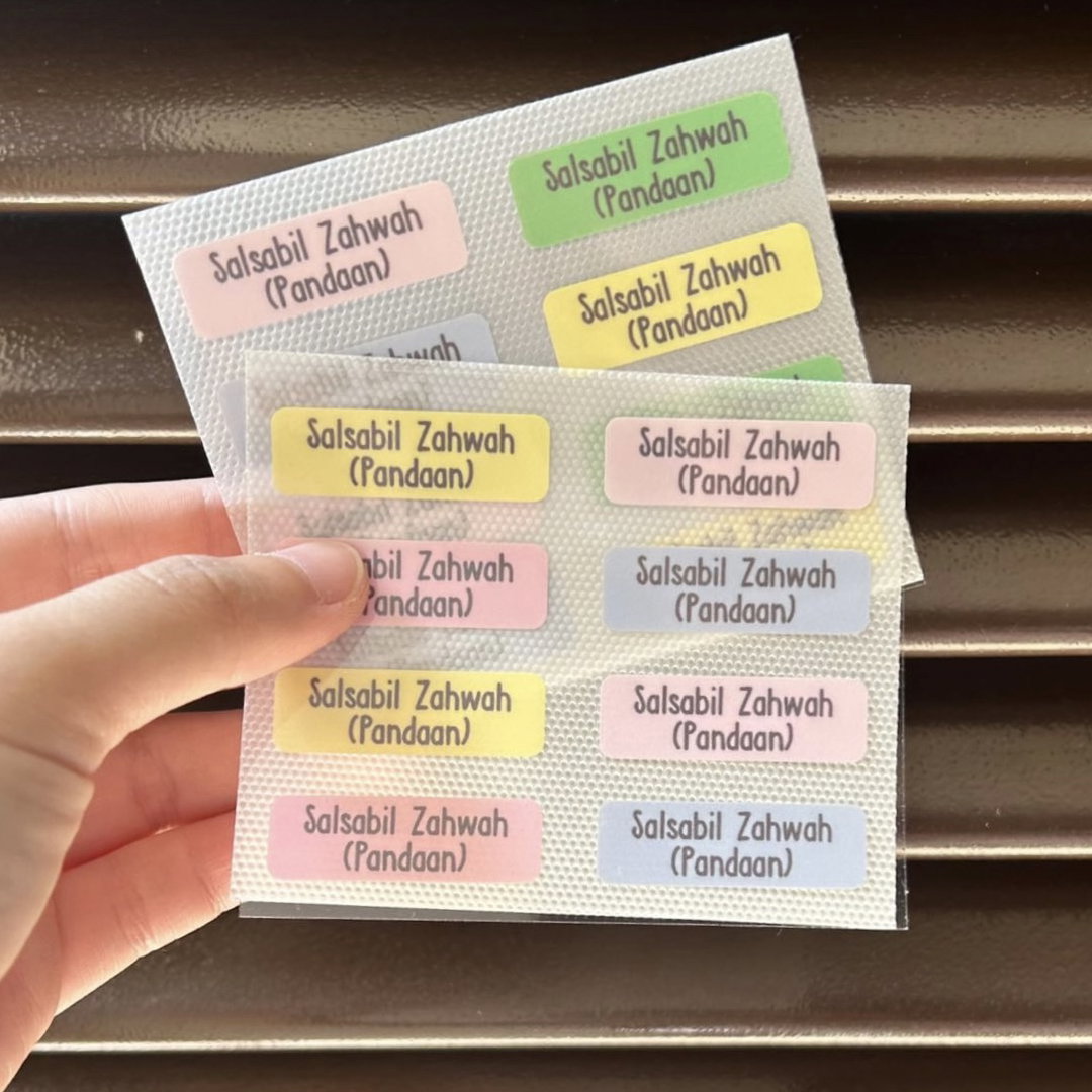 (stiker BAJU) Printed Polyflex COLORSET