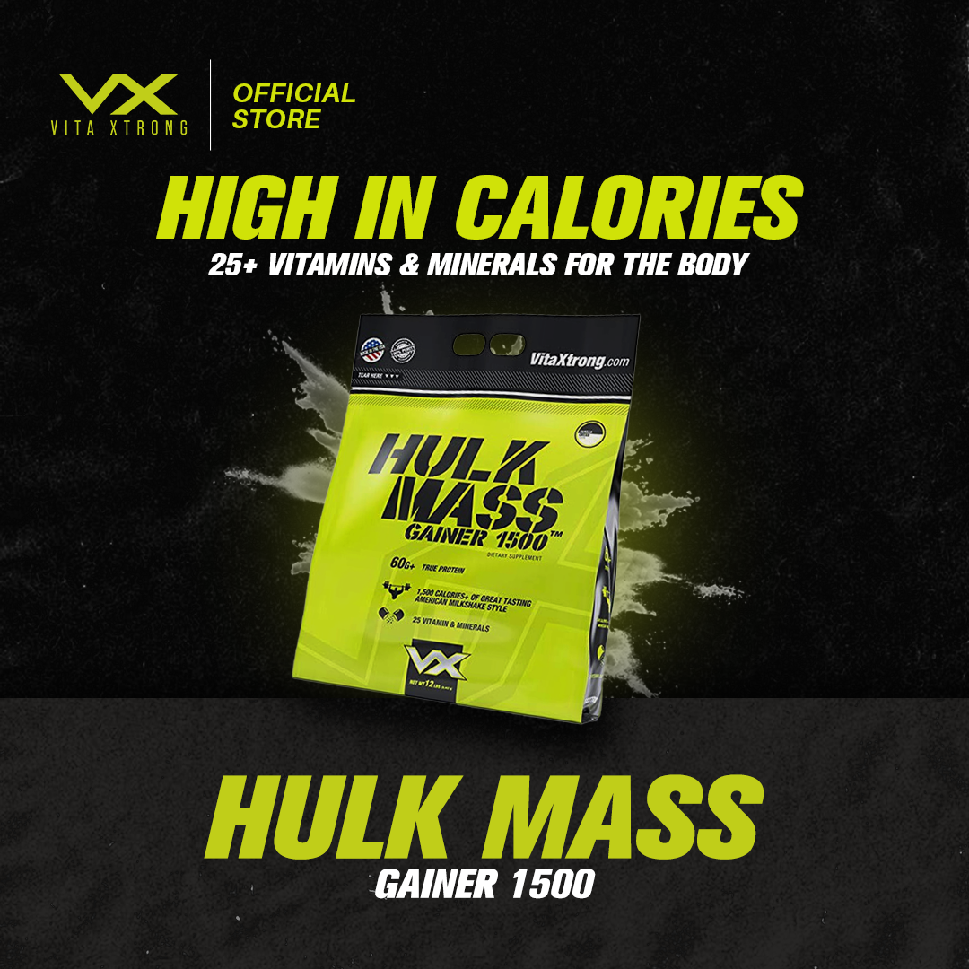 VITAXTRONG™  Hulk Mass Gainer 1500 (12lbs / 5.4kg) | 60g Real Whey Protein • 1500+ kcal High-Calorie Mass Builder • Lab-Tested • No Amino Spiking | Weight Gain & Muscle Growth [VX]_10