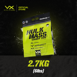VITAXTRONG™  Hulk Mass Gainer 1500 (6lbs / 2.7kg) | 60g Real Whey Protein • 1500+ kcal High-Calorie Mass Builder • Lab-Tested • No Amino Spiking | Weight Gain & Muscle Growth [VX]