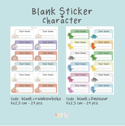 Blank Sticker + Karakter