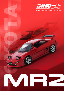 INNO MODEL 1/64 TOYOTA MR2 (SW20) - RED