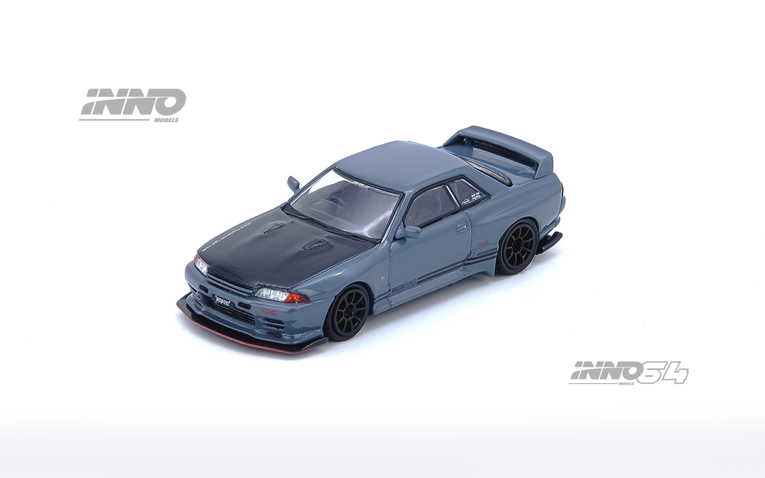INNO MODEL 1/64 NISSAN SKYLINE GT-R (R32) TOP SECRET - STEALTH GREY