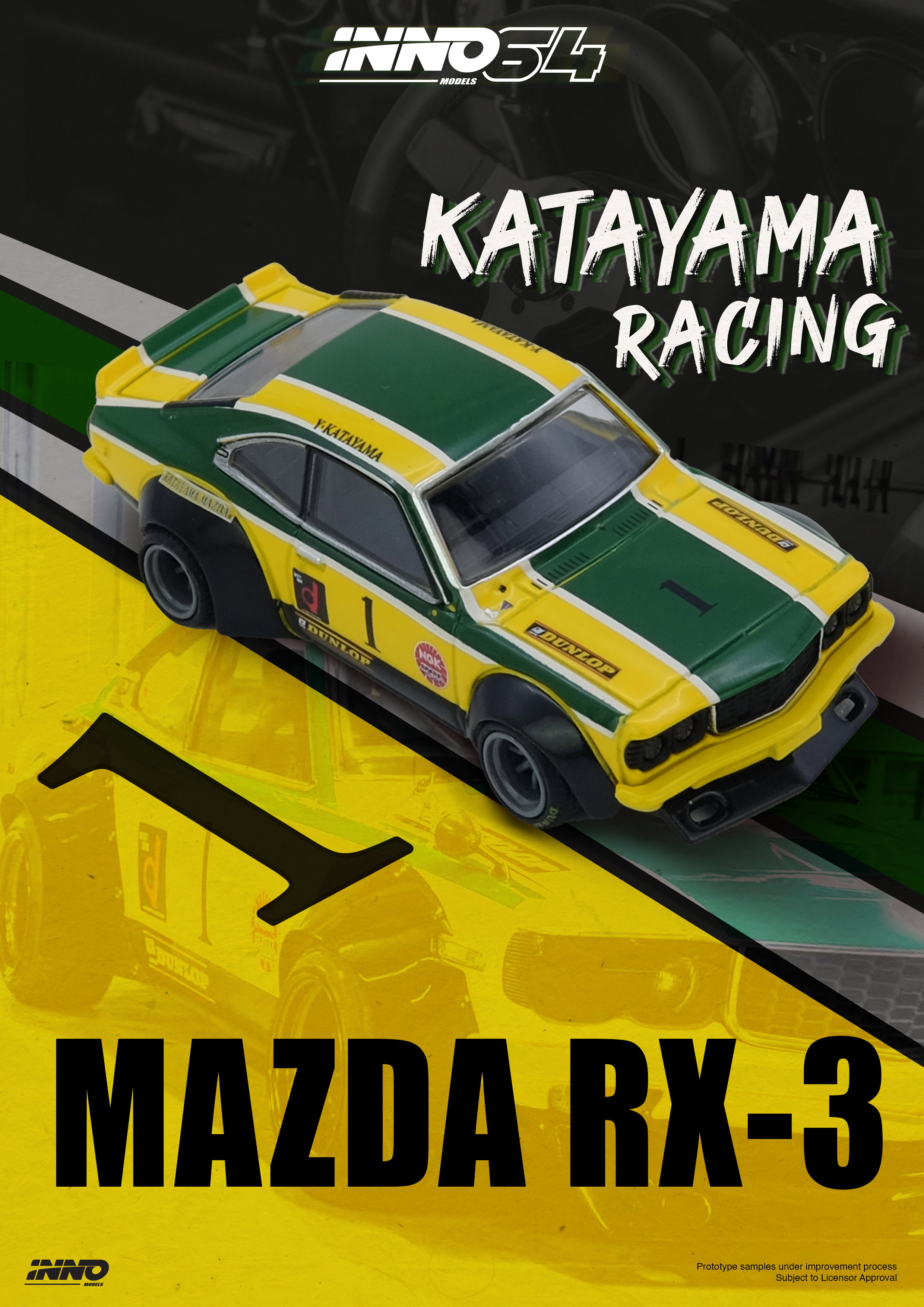 INNO MODEL 1/64 MAZDA SAVANNA RX3 - KATAYAMA RACING LIVERY_3
