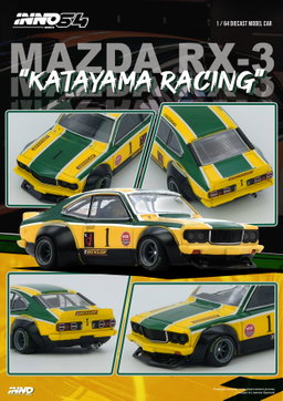 INNO MODEL 1/64 MAZDA SAVANNA RX3 - KATAYAMA RACING LIVERY
