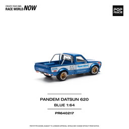 POP RACE MODEL 1/64 DATSUN 620 PANDEM - BLUE
