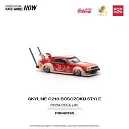 POP RACE MODEL 1/64 SKYLINE C210 KAIDO RACER (BOSOZOKU STYLE) - COLA JP