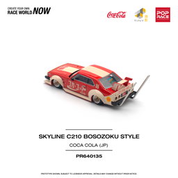 POP RACE MODEL 1/64 SKYLINE C210 KAIDO RACER (BOSOZOKU STYLE) - COLA JP