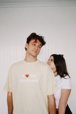 I <3 my girlfriend Men's lemon Tee