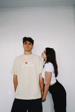 I <3 my girlfriend Men's lemon Tee