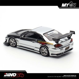INNO MODEL 1/64 SILVIA S15 TOP SECRET - CHROME SILVER (TASKL25)
