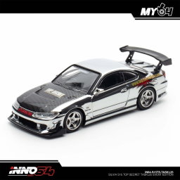 INNO MODEL 1/64 SILVIA S15 TOP SECRET - CHROME SILVER (TASKL25)