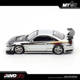 INNO MODEL 1/64 SILVIA S15 TOP SECRET - CHROME SILVER (TASKL25)