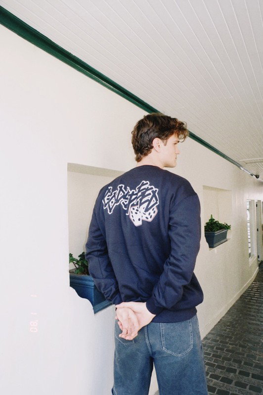 Crewneck Sweater Godspeed Dice Black_0