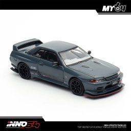 INNO MODEL 1/64 NISSAN SKYLINE GT-R (R32) TOP SECRET - STEALTH GREY (TASKL25)