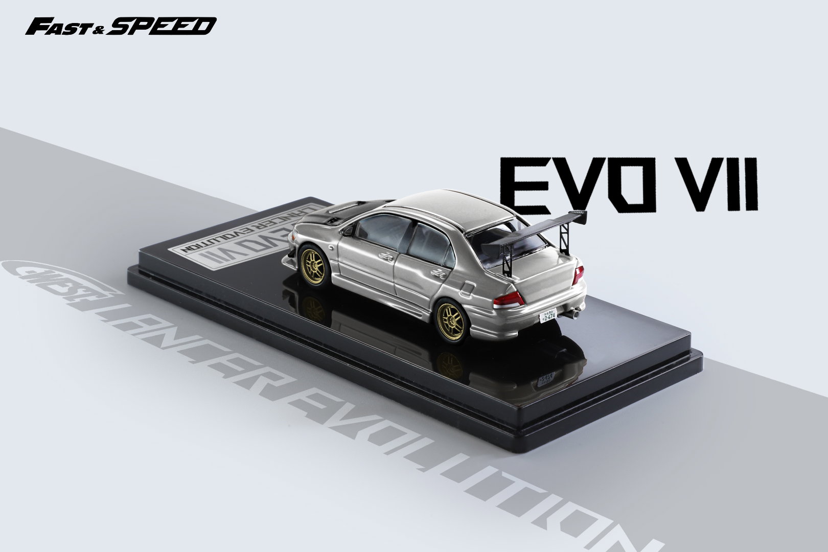 FAST SPEED MODEL 1/64 MITSUBISHI EVO 7 CARBON HOOD - C WEST_6