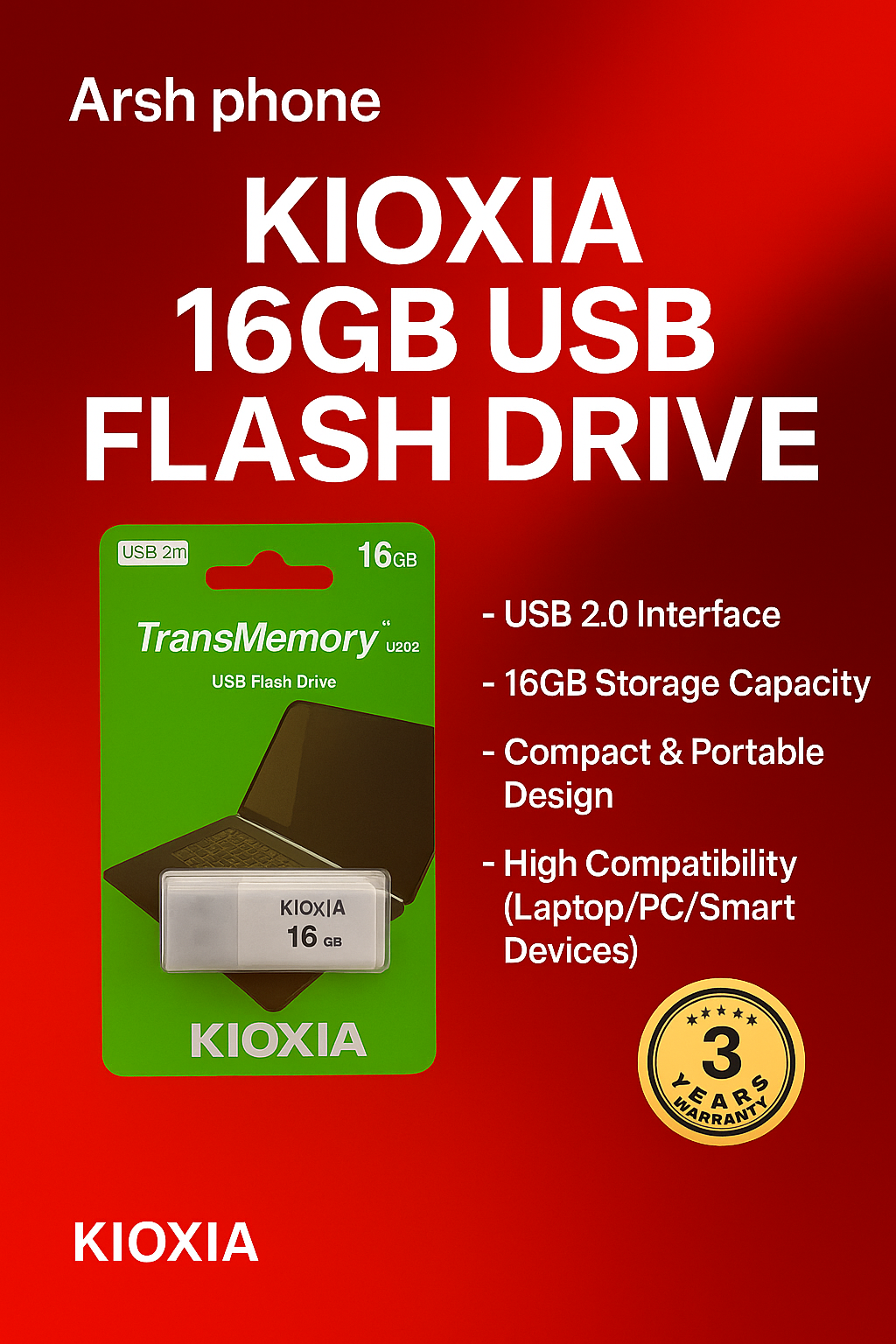 16 GB گرنتی ٥ ساڵ_0