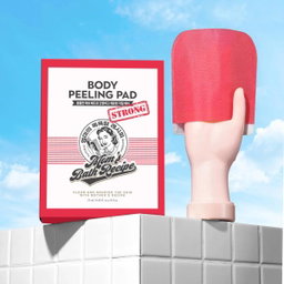 مومز باث ليفة تقشير الجسم لون احمر 8 قطع  Mom’S Bath Recipe Body Peeling Pad Strong Red 8Pcs 