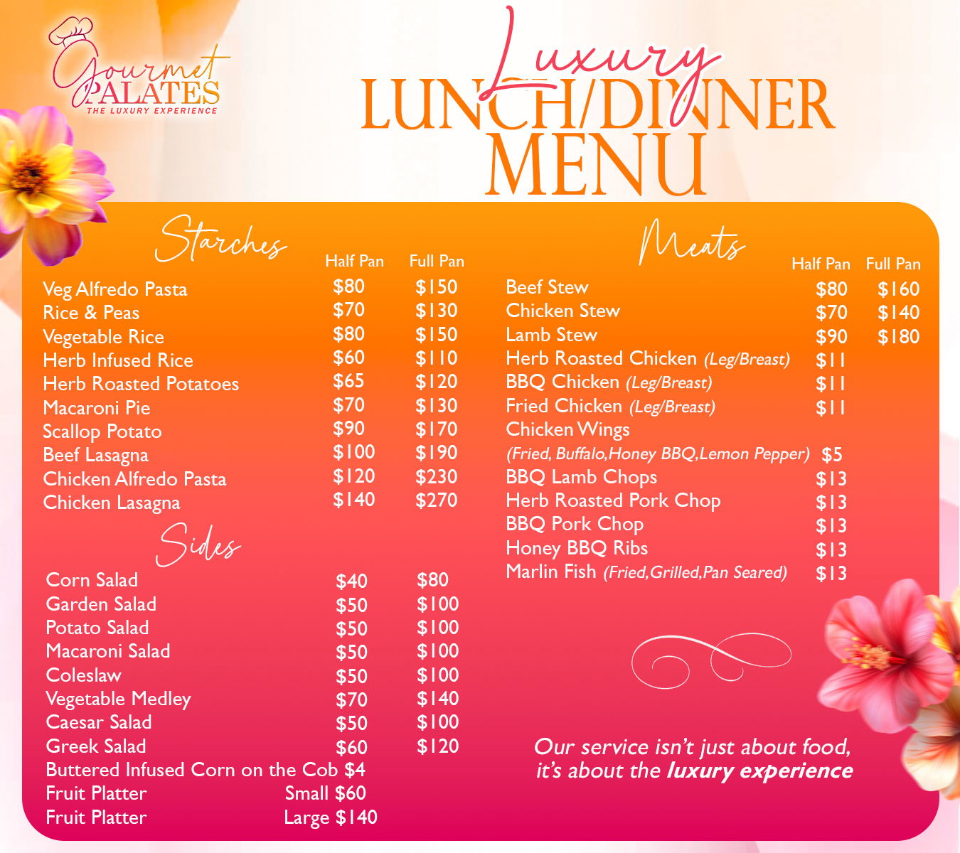LUXURY LUNCH & DINNER MENU_0