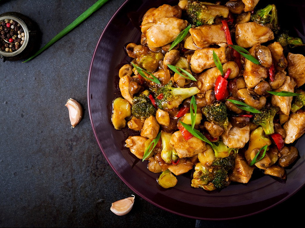 Poulet aux légumes 