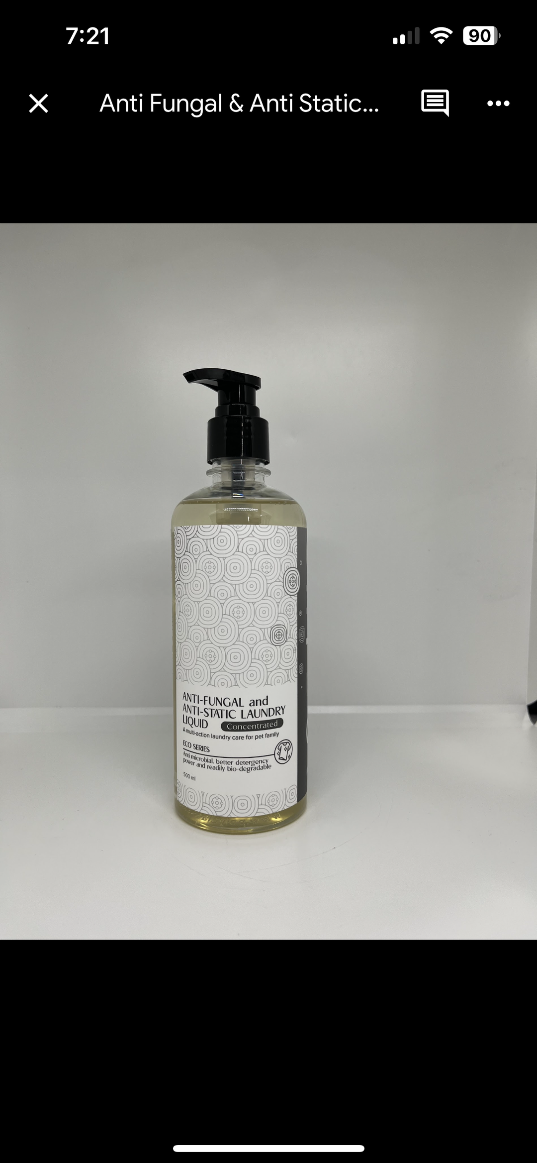 Anti-fungal anti-static laundry 