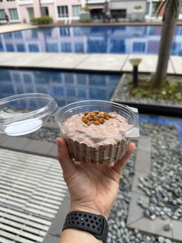 Chocolate Biscoff Banana Protein Pudding