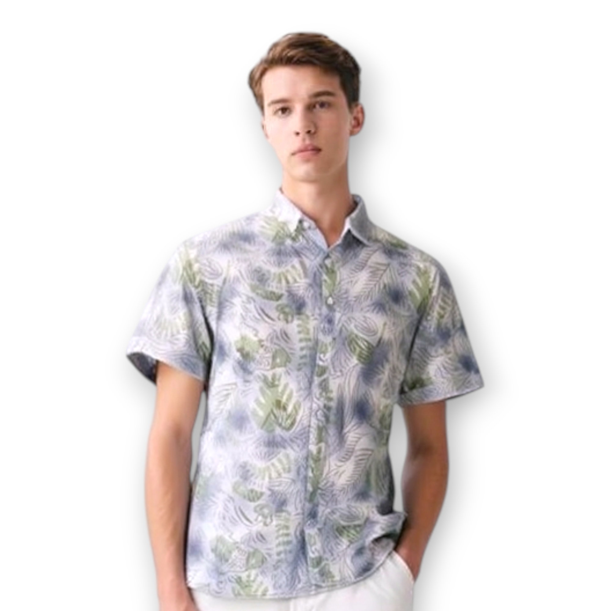 Floral Print Shirt For Men_0